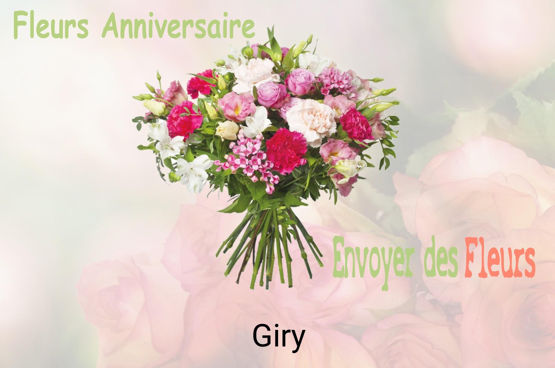 Bouquet de fleurs d’anniversaire livré à Giry